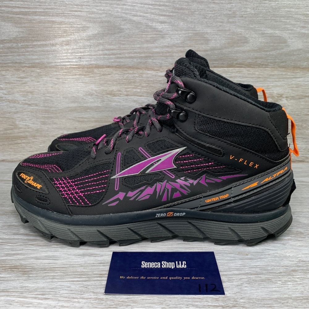 Altra Black and Purple Athletic Shoes
